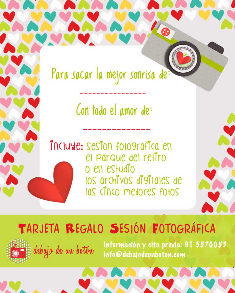 Tarjeta regalo Fotografía